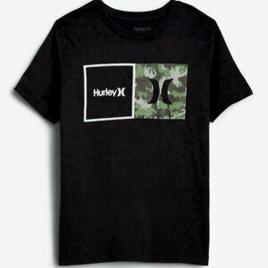 Hurley Short Sleeve Cotton Graphic Tee – Black & Camo